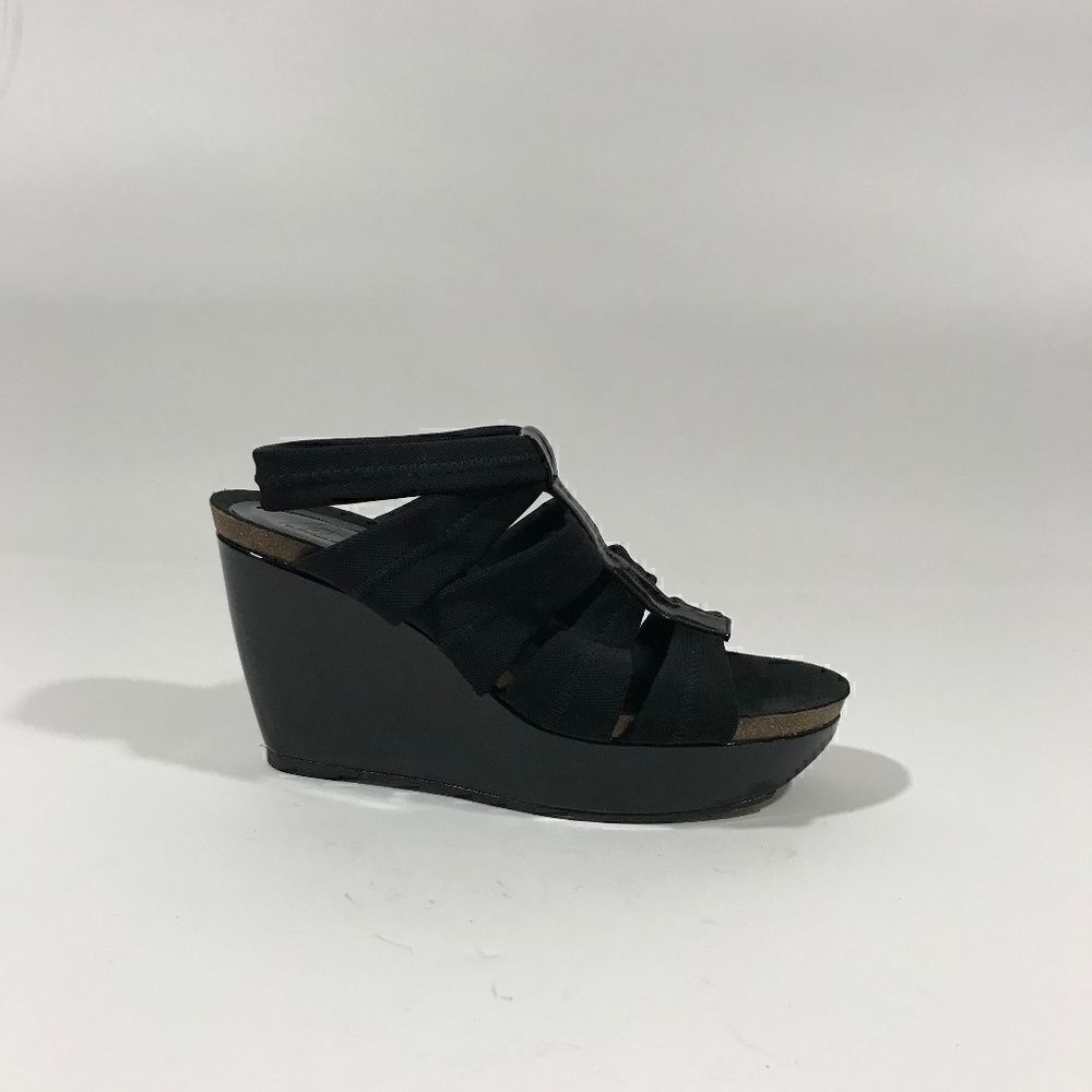 Donald J Pliner Mesh/Elastic Patent Platform Wedge